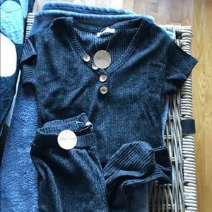 Rather Peachy Ribbed Pajamas